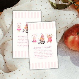 Tarjeta De Recepción Carnaval de circo rosa Teddy Bear Boers Baby Showe