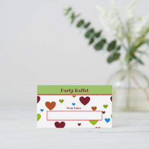 Tarjeta De Recepción Carnaval de los corazones bailarines