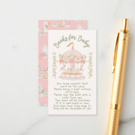 Tarjeta De Recepción Carousel Merry-go-round books para el bebé