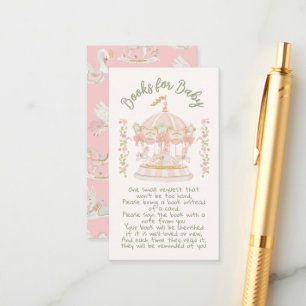 Tarjeta De Recepción Carousel Merry-go-round books para el bebé