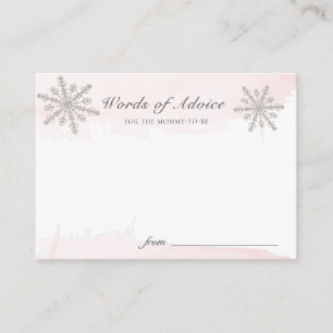 Tarjeta De Recepción Cartas de consejos de Baby Shower para flautas de