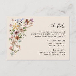 Tarjeta De Recepción Cartas de gabinete de detalle de Boho de época