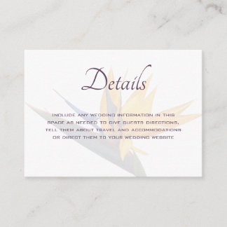 Tarjeta De Recepción Cartas de inscripción de los detalles del Boda de