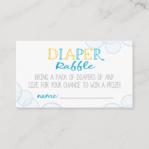 Tarjeta De Recepción Cartas de inserción de pañal de pato de goma