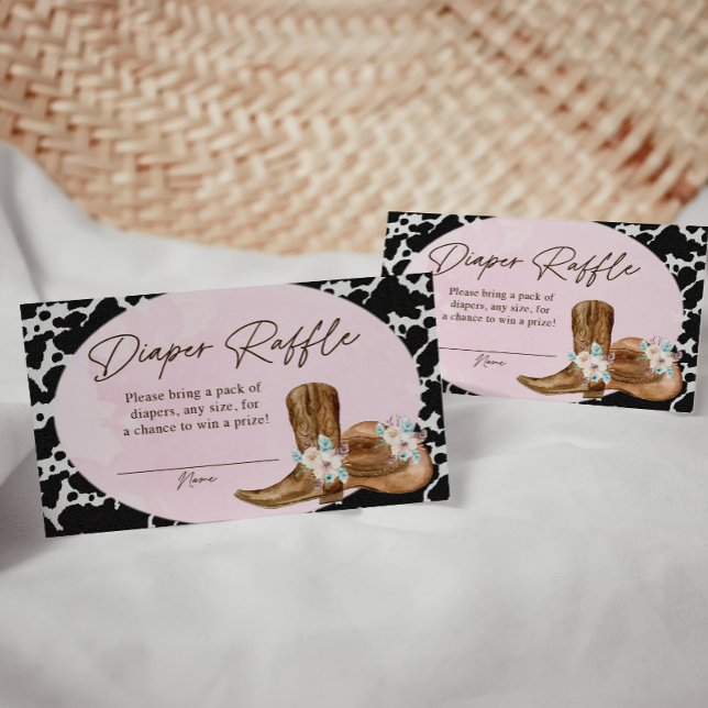 Tarjeta De Recepción Cartas de Raffle de Diaper Country Cowgirl (Subido por el creador)