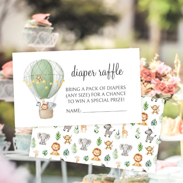 Tarjeta De Recepción Cartas de raperos de Baby Shower de Safari Jungle  (Subido por el creador)