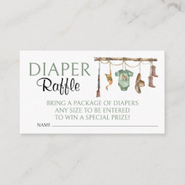 Tarjeta De Recepción Caza de pato Baby Shower Diaper Raffle