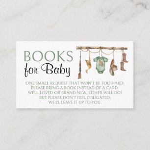 Tarjeta De Recepción Caza de pato en Baby Shower Libros para bebé