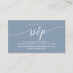 Tarjeta De Recepción Celebración de Boda en Línea RSVP, Moderna 