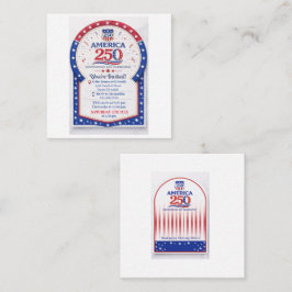 Tarjeta De Recepción Celebración del 250º Día de la Independencia de Am