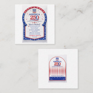 Tarjeta De Recepción Celebración del 250º Día de la Independencia de Am