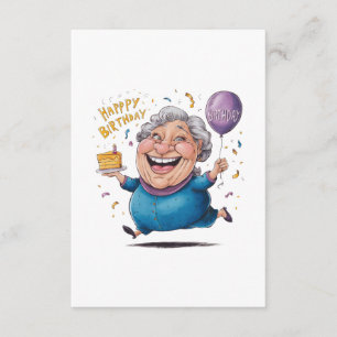 Tarjeta De Recepción Celebración del cumpleaños de la abuela