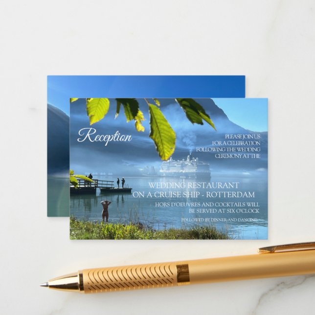 Tarjeta De Recepción Celebraciones de Noruega (Anverso/Reverso In Situ)