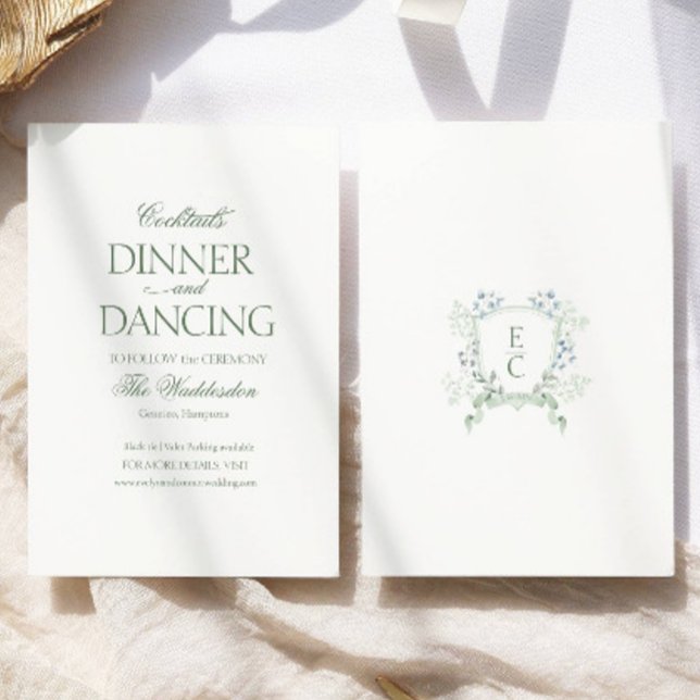 Tarjeta De Recepción Cena de cócteles Boda bailarín (Subido por el creador)