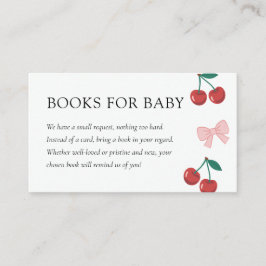 Tarjeta De Recepción Cerezo en los mejores libros de Baby Shower para b