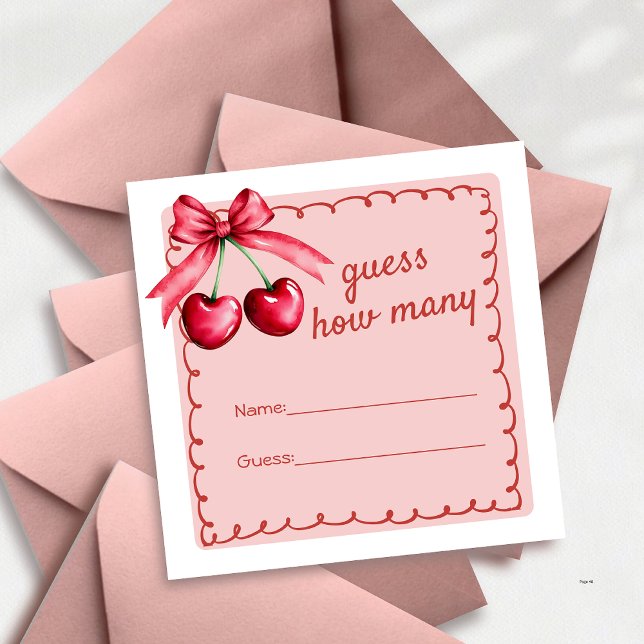 Tarjeta De Recepción Cerezo Rojo Y Rosa Sobre La Ducha De Cerezo Britán (Subido por el creador)
