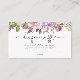 Tarjeta De Recepción Chales de lavanda morada para bebé ducha de pañale