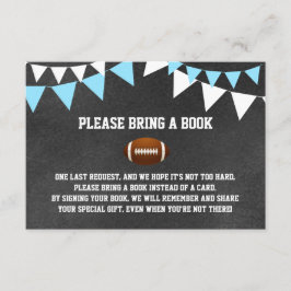 Tarjeta De Recepción Chalkboard FOOTBALL Trae una ducha de bebé en un l