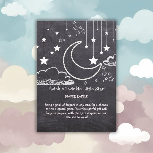 Tarjeta De Recepción Chalkboard Twinkle Twinkle Little Star Baby Shower