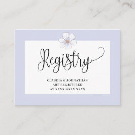 Tarjeta De Recepción Champán de boda del registro floral de lila
