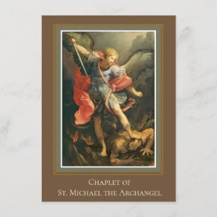 Tarjeta De Recepción Chapleta de San Miguel el Santo Orador de Arcángel