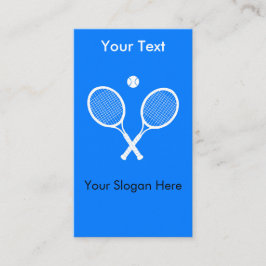 Tarjeta De Recepción Chaquetas de tenis con Personalizado azul bola