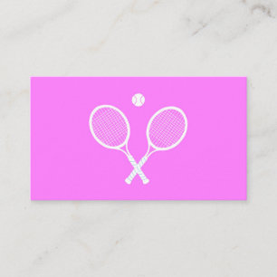 Tarjeta De Recepción Chaquetas de tenis y rosa Fiesta de bolas