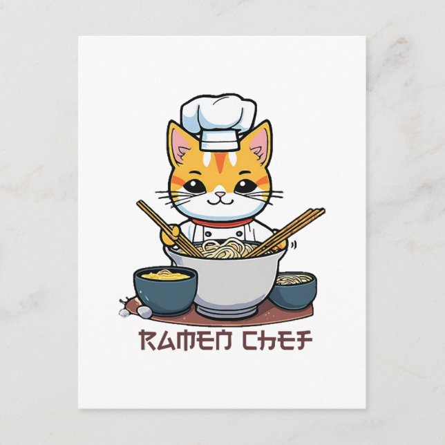 Tarjeta De Recepción Chef de Ramen (Anverso)