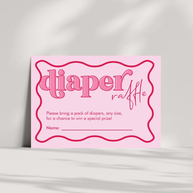 Tarjeta De Recepción Cherry Baby Shower Diaper Raffle Enclosure Card (Subido por el creador)