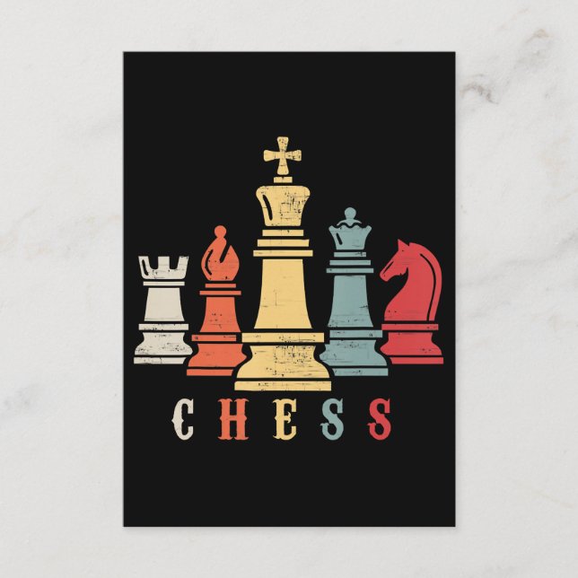 Tarjeta De Recepción Chess Lover | Regalo de jaque mate de ajedrez (Anverso)