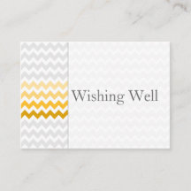 Chevron amarillo sombrío deseando buenas cartas