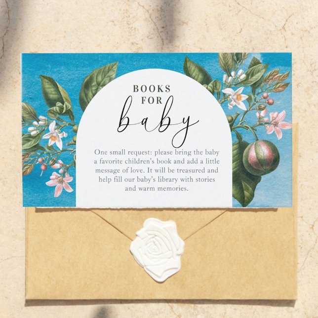 Tarjeta De Recepción Chic Baby in Bloom Baby Shower |Arch Book for Baby (Subido por el creador)
