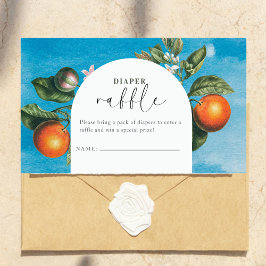 Tarjeta De Recepción Chic Baby in Bloom Baby Shower |Arch Diaper Raffle