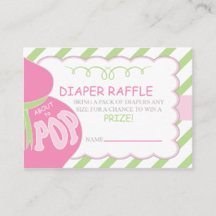 Tarjeta De Recepción Chica a punto de comprar el pañal POP