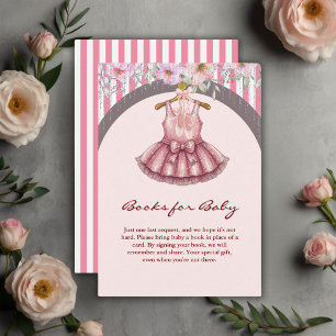 Tarjeta De Recepción Chica de ballet Tutu Ballerina rosada moderna Baby