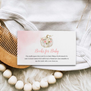 Tarjeta De Recepción Chica de calabaza rosa Baby Shower solicitud de li