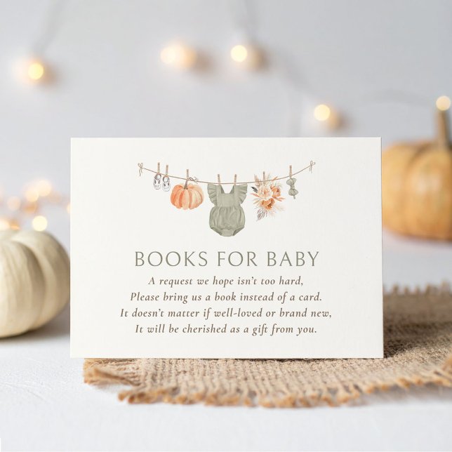 Tarjeta De Recepción Chica de calabazas para caídas Libros de ropa para (Subido por el creador)