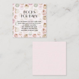 Tarjeta De Recepción Chica de calabazas rosadas Solicitud de libro para