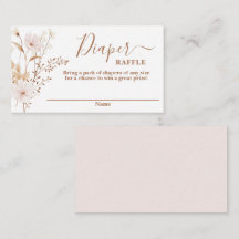 Chica de ducha de bebé de flores silvestres Diaper