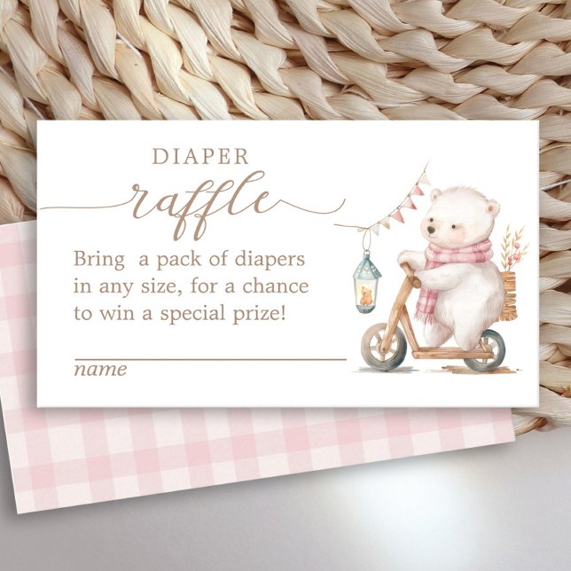 Tarjeta De Recepción Chica de espera temprana Baby Shower Diaper Raffle (Subido por el creador)