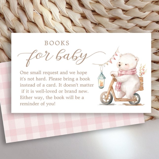 Tarjeta De Recepción Chica de espera temprana Baby Shower Libros para b (Subido por el creador)