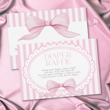 Chica de lazo rosa Coquette Diaper de baby shower 