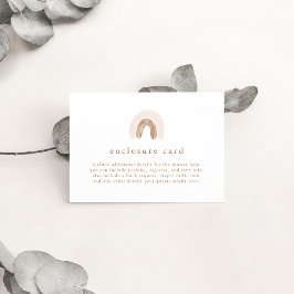 Tarjeta De Recepción CHICA de primavera de RU Boho rosa Rainbow Baby Sh