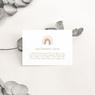 Tarjeta De Recepción CHICA de primavera de RU Boho rosa Rainbow Baby Sh