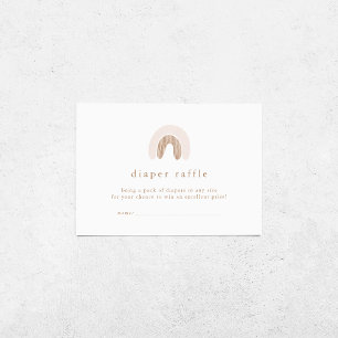 Tarjeta De Recepción CHICA de ROWAN Boho Rainbow Baby Shower Diaper Raf