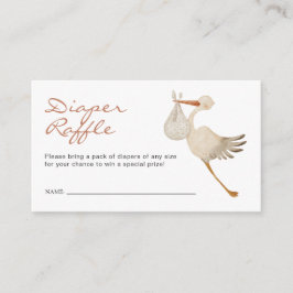 Tarjeta De Recepción Chica Diaper Raffle