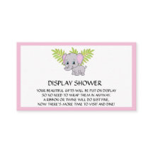Chica Elephant Baby Shower Display Shower Rosa