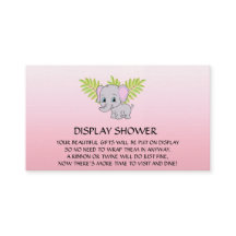 Chica Elephant Baby Shower Display Shower Rosa