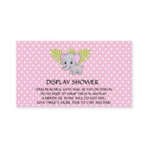 Chica Elephant Baby Shower Display Shower Rosa