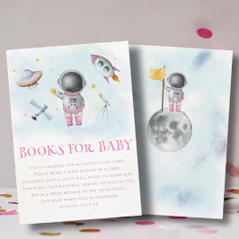 Tarjeta De Recepción Chica espacial Astronauta estrella de cohete Libro